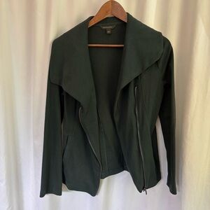 Banana Republic Dark Green Moto Jacket